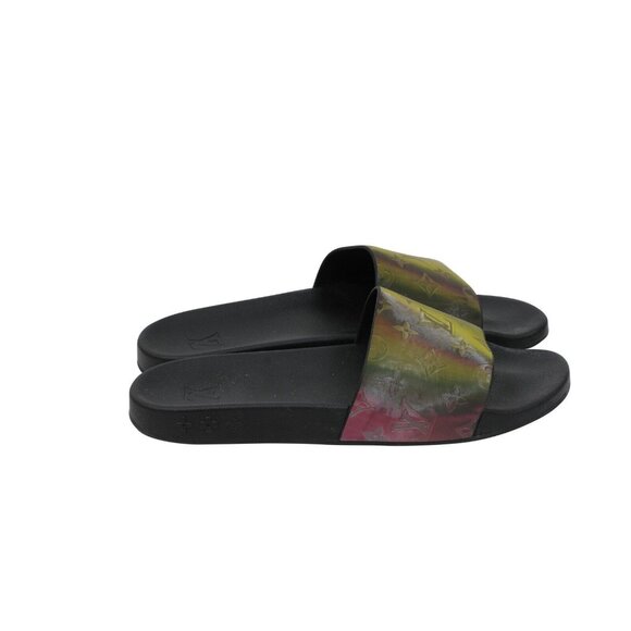 Louis Vuitton Men Prism Monogram Holographic Slides US12 UK11 Iridiscent Sandals - Picture 8 of 10